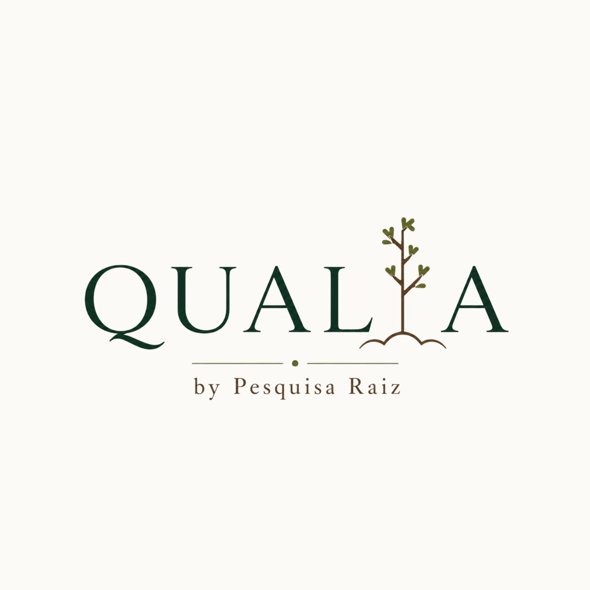 Logo Qualia by Pesquisa Raiz