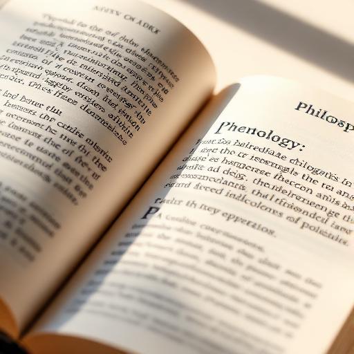 Livro aberto sobre fenomenologia